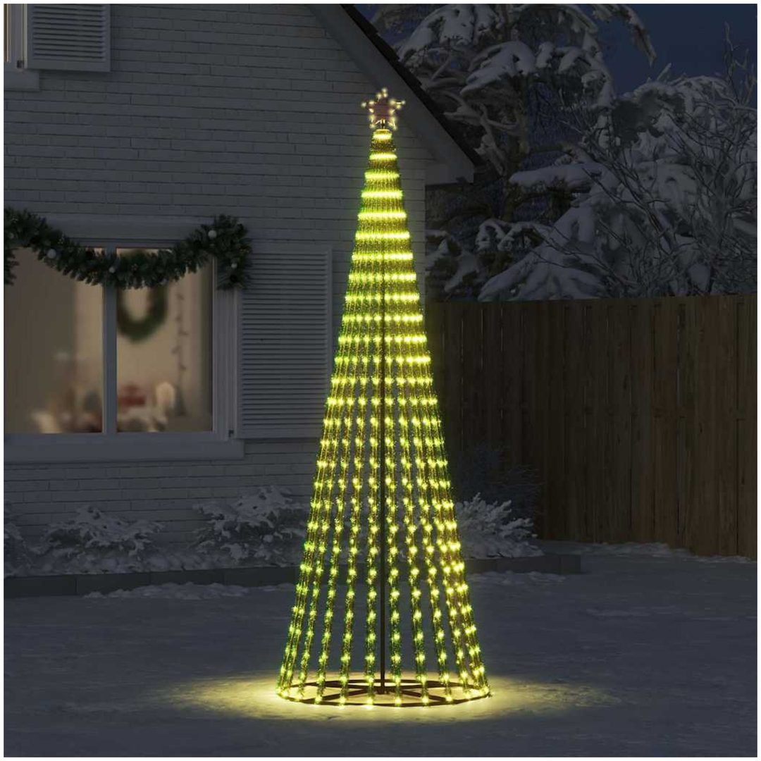 Julgranskon 475 LEDs varmvit vidaXL 247 cm – bild 3