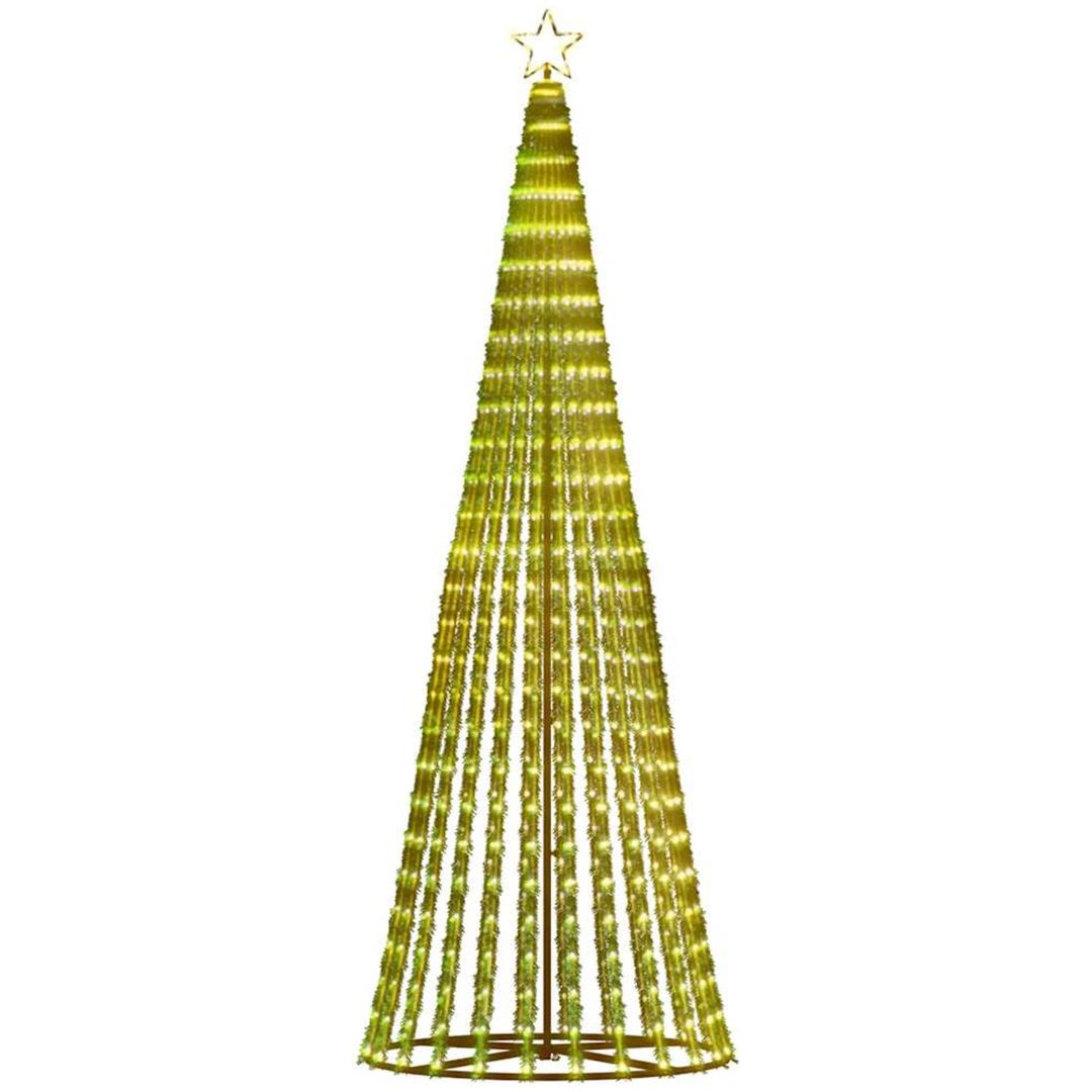Julgranskon 475 LEDs varmvit vidaXL 247 cm – bild 5