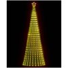 Julgranskon 475 LEDs varmvit vidaXL 247 cm – miniatyr 1