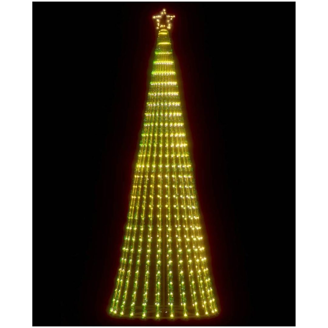 Julgranskon 475 LEDs varmvit vidaXL 247 cm