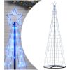 Julgranskon 550 LEDs blå 304 cm vidaXL 304 cm – miniatyr 2