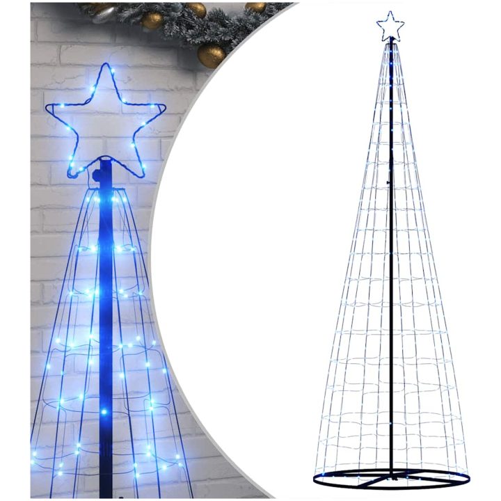Julgranskon 550 LEDs blå 304 cm vidaXL 304 cm – bild 2