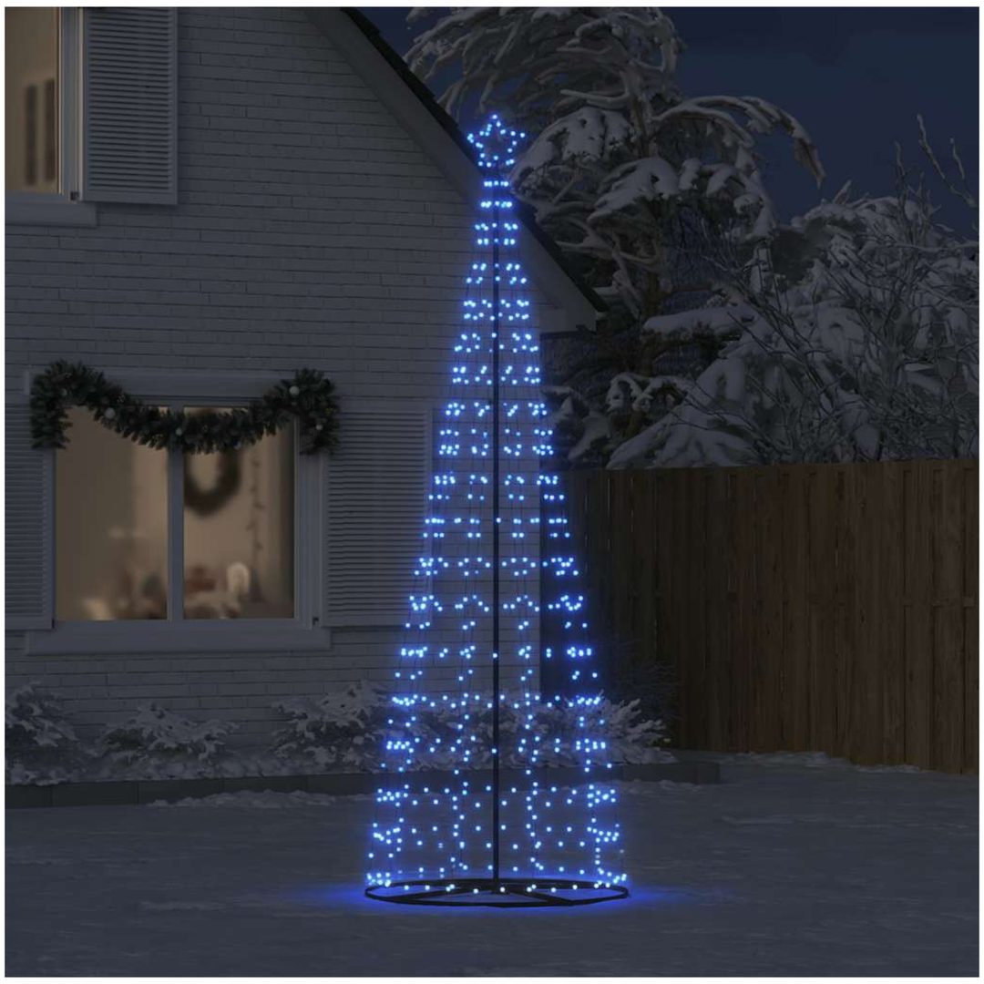 Julgranskon 550 LEDs blå 304 cm vidaXL 304 cm – bild 3