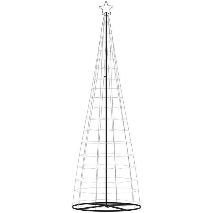 Julgranskon 550 LEDs blå 304 cm vidaXL 304 cm – bild 5