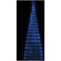 Julgranskon 550 LEDs blå 304 cm vidaXL