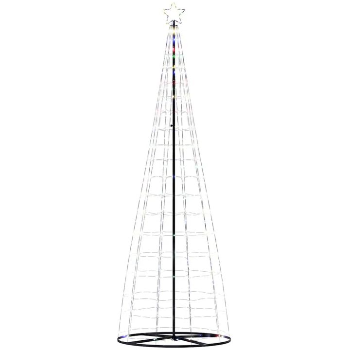 Julgranskon 550 LEDs färgglad 304 cm vidaXL 304 cm – bild 6