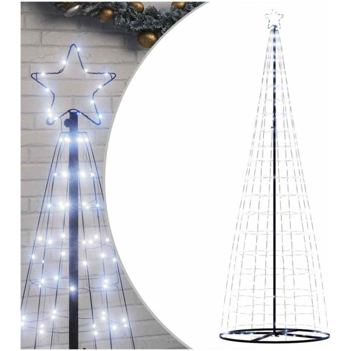 Julgranskon 550 LEDs kallvit 304 cm vidaXL 304 cm – bild 2