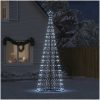 Julgranskon 550 LEDs kallvit 304 cm vidaXL 304 cm – miniatyr 3