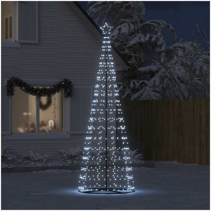 Julgranskon 550 LEDs kallvit 304 cm vidaXL 304 cm – bild 3