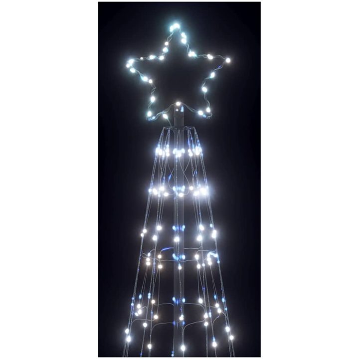 Julgranskon 550 LEDs kallvit 304 cm vidaXL 304 cm – bild 10