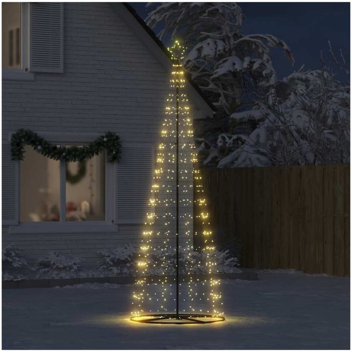 Julgranskon 550 LEDs varmvit 304 cm vidaXL 304 cm – bild 3
