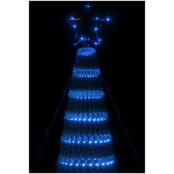 Julgranskon 688 LEDs blå 300 cm vidaXL 300 cm – bild 6