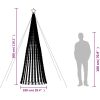 Julgranskon 688 LEDs blå 300 cm vidaXL 300 cm – miniatyr 10