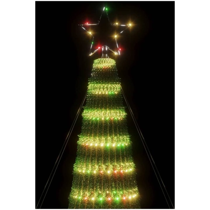Julgranskon 688 LEDs färgglad vidaXL 300 cm – bild 6