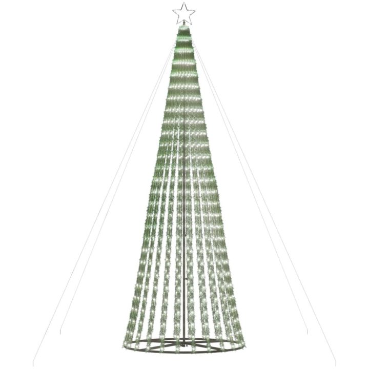 Julgranskon 688 LEDs kallvit 300 cm vidaXL 300 cm – bild 4