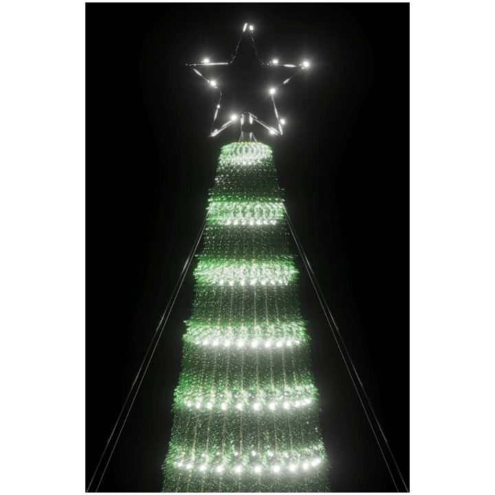 Julgranskon 688 LEDs kallvit 300 cm vidaXL 300 cm – bild 6