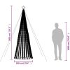 Julgranskon 688 LEDs kallvit 300 cm vidaXL 300 cm – miniatyr 10