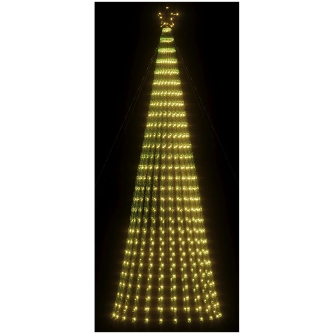 Julgranskon 688 LEDs varmvit vidaXL 300 cm – bild 3