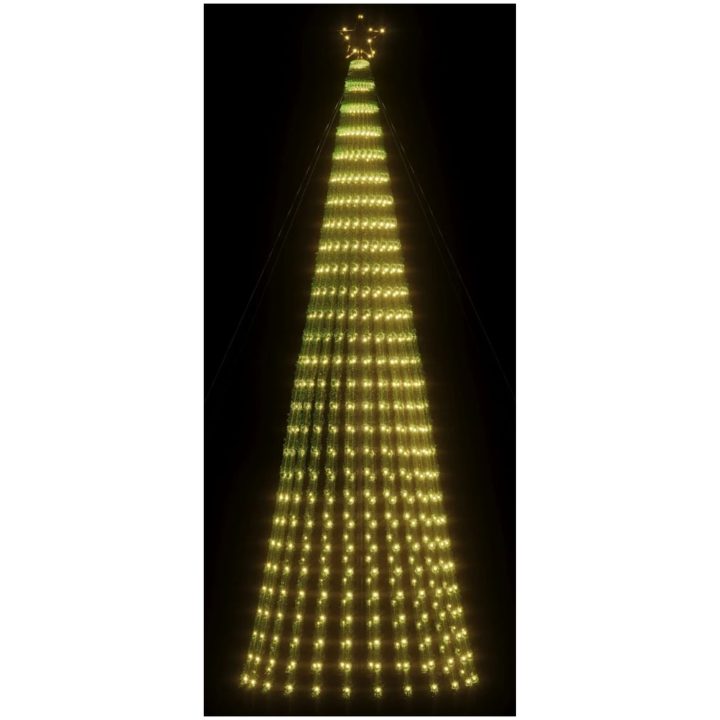 Julgranskon 688 LEDs varmvit vidaXL 300 cm – bild 3