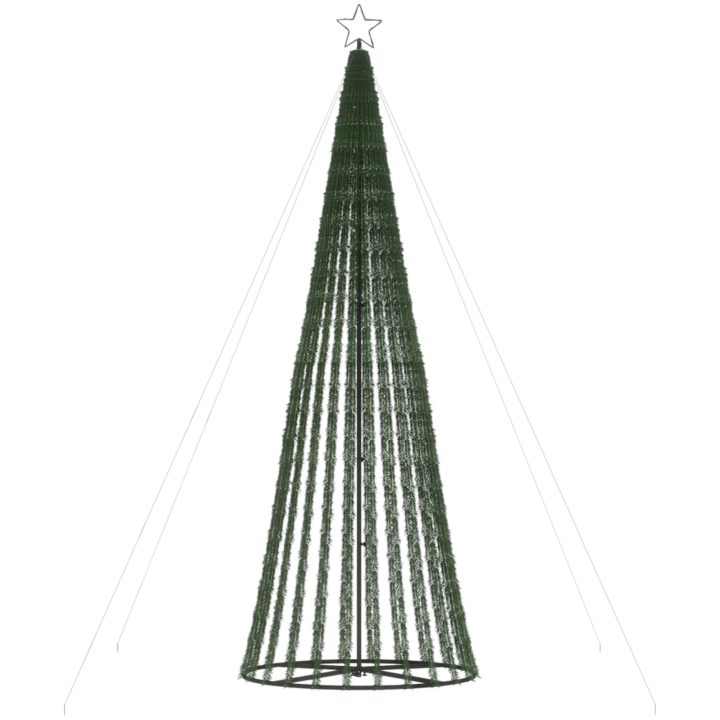 Julgranskon 688 LEDs varmvit vidaXL 300 cm – bild 5