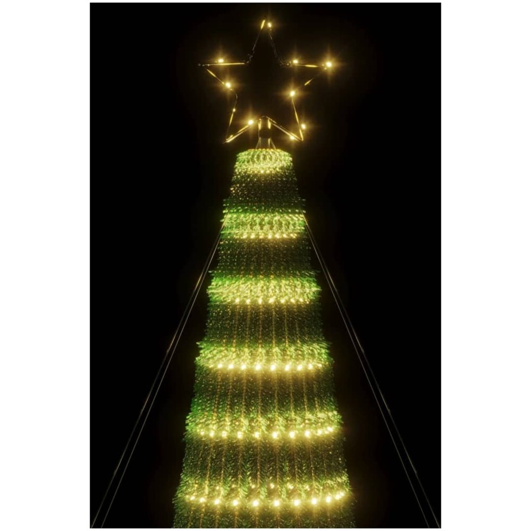 Julgranskon 688 LEDs varmvit vidaXL 300 cm – bild 6