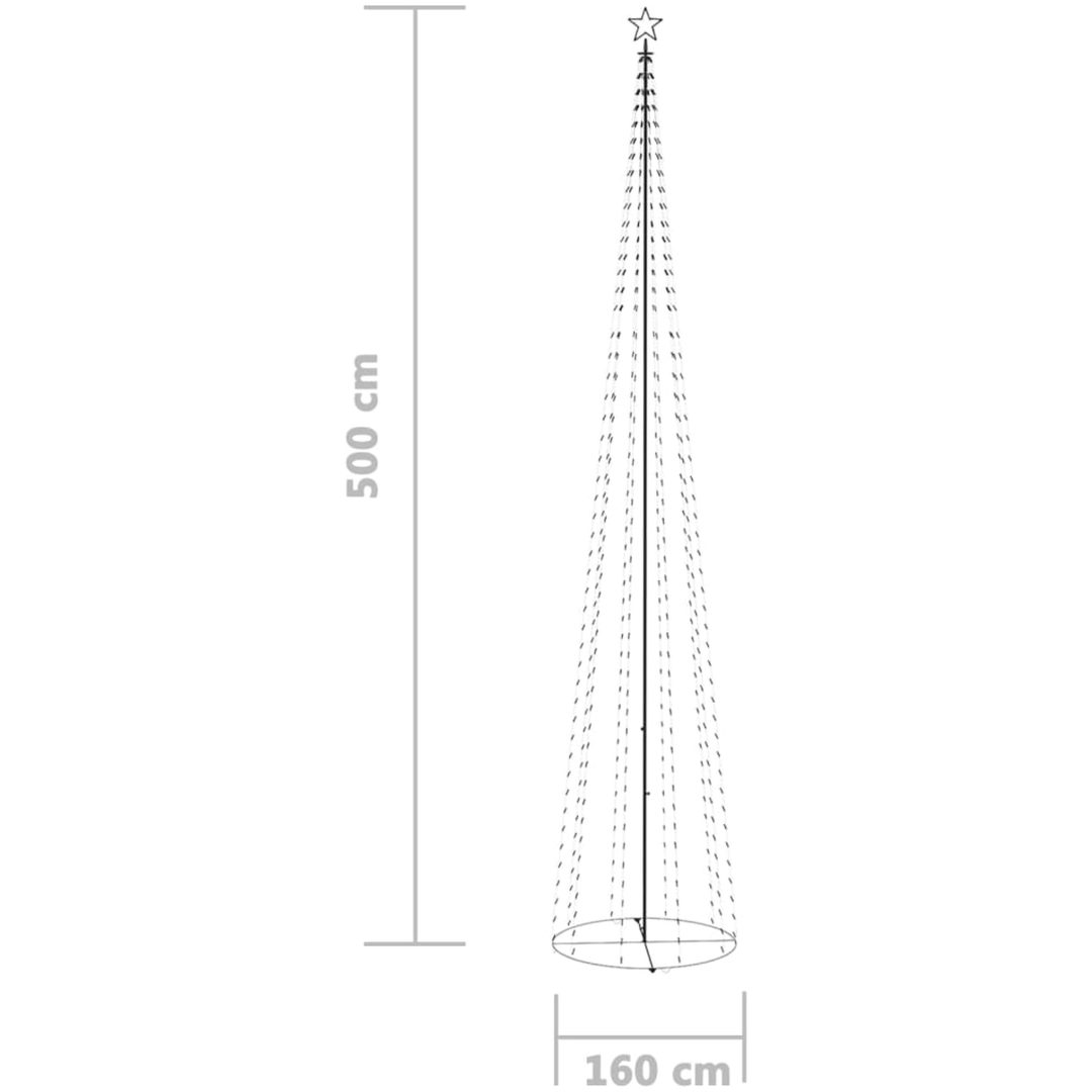 Julgranskon 752 blå LEDs 160x500 cm vidaXL 500 x 160 cm – bild 8