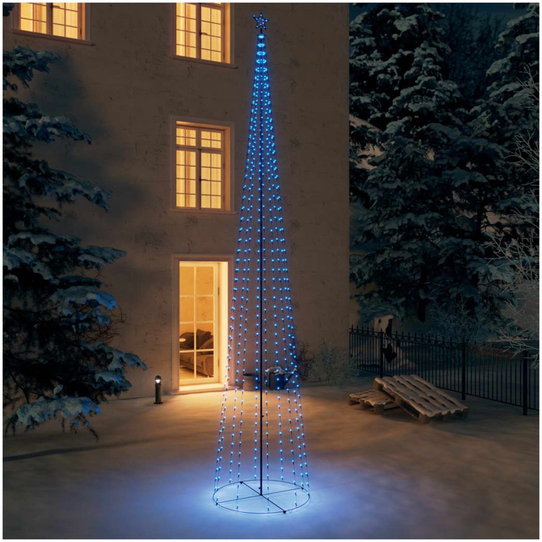 Julgranskon 752 blå LEDs 160x500 cm vidaXL 500 x 160 cm