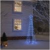 Julgranskon blå 108 LEDs 70x180 cm vidaXL 180 x 70 cm – miniatyr 1