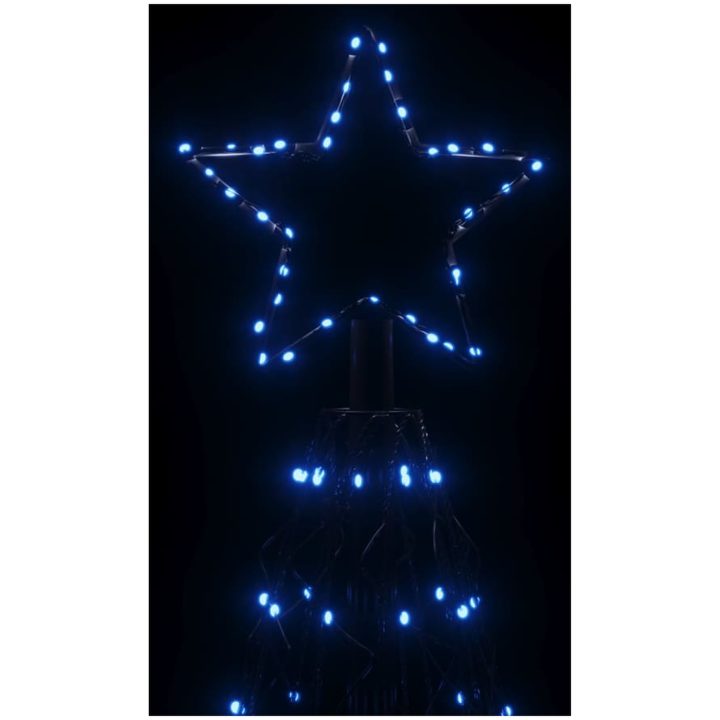 Julgranskon blå 1400 LEDs 160x500 cm vidaXL 500 x 160 cm – bild 5