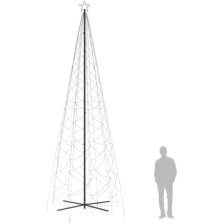 Julgranskon blå 1400 LEDs 160x500 cm vidaXL 500 x 160 cm – bild 9