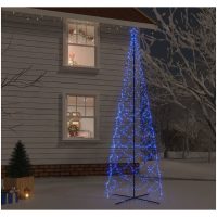 Julgranskon blå 1400 LEDs 160x500 cm vidaXL