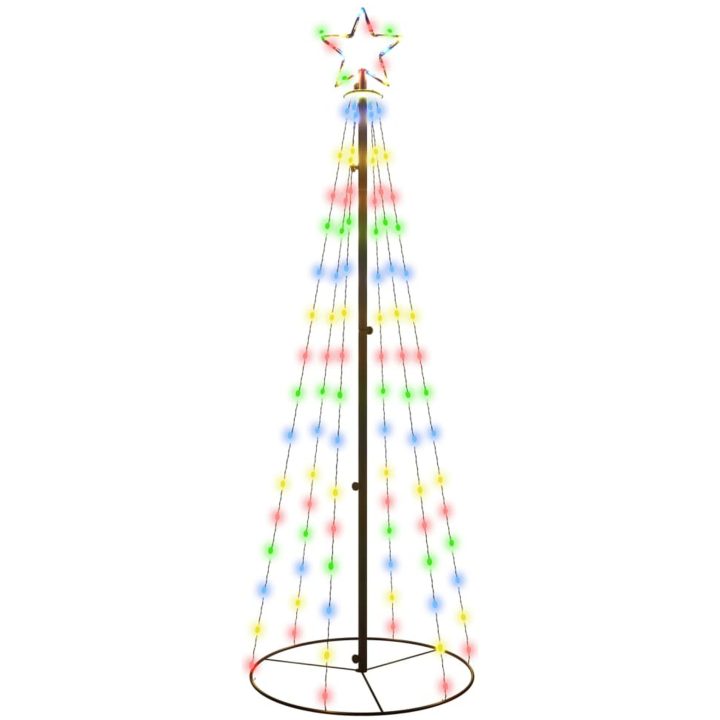 Julgranskon färgglad 108 LEDs 70x180 cm vidaXL 180 x 70 cm – bild 2