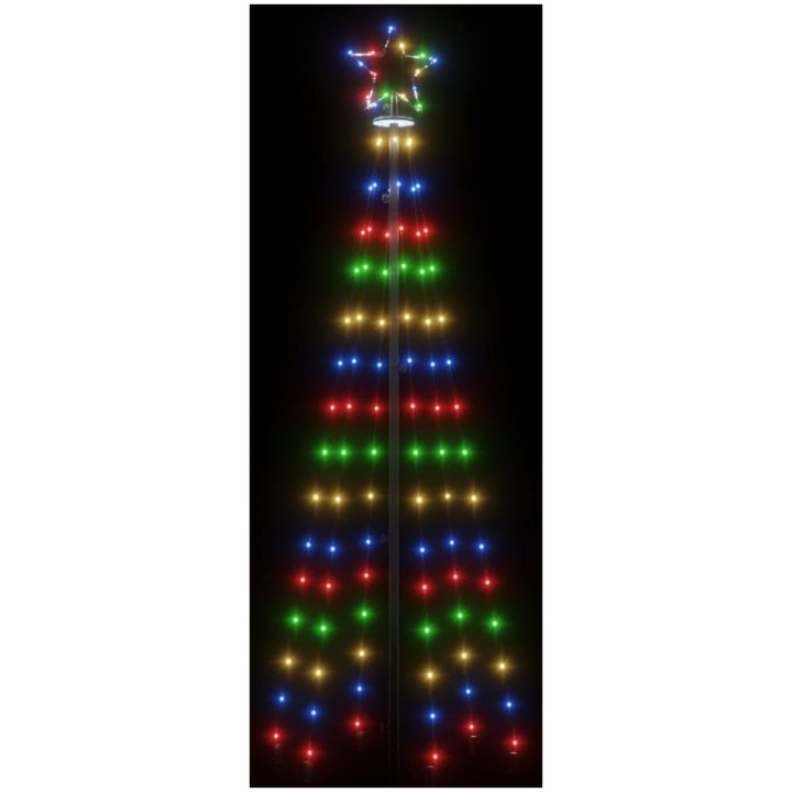 Julgranskon färgglad 108 LEDs 70x180 cm vidaXL 180 x 70 cm – bild 4