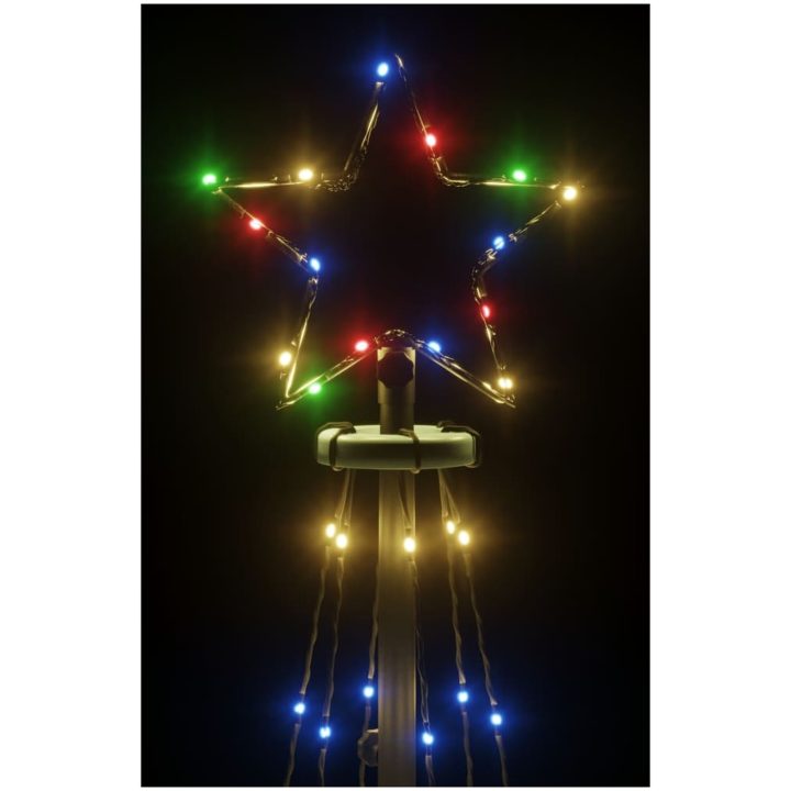 Julgranskon färgglad 108 LEDs 70x180 cm vidaXL 180 x 70 cm – bild 5