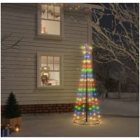 Julgranskon färgglad 108 LEDs 70x180 cm vidaXL