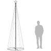 Julgranskon färgglad 310 LEDs 100x300 cm vidaXL 300 x 100 cm – miniatyr 9