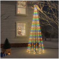Julgranskon färgglad 310 LEDs 100x300 cm vidaXL