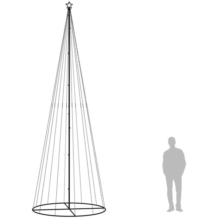 Julgranskon färgglad 732 LEDs 160x500 cm vidaXL 500 x 160 cm – bild 9