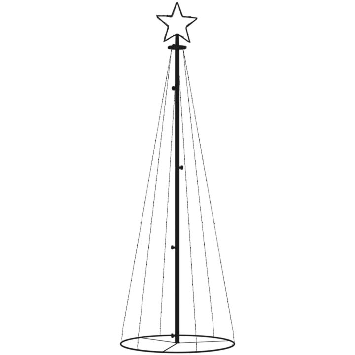 Julgranskon kallvit 108 LEDs 70x180 cm vidaXL 180 x 70 cm – bild 3