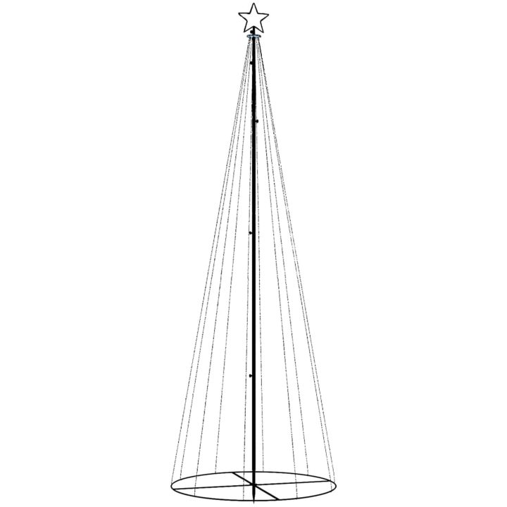 Julgranskon kallvit 310 LEDs 100x300 cm vidaXL 300 x 100 cm – bild 3