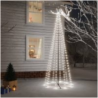 Julgranskon kallvit 310 LEDs 100x300 cm vidaXL