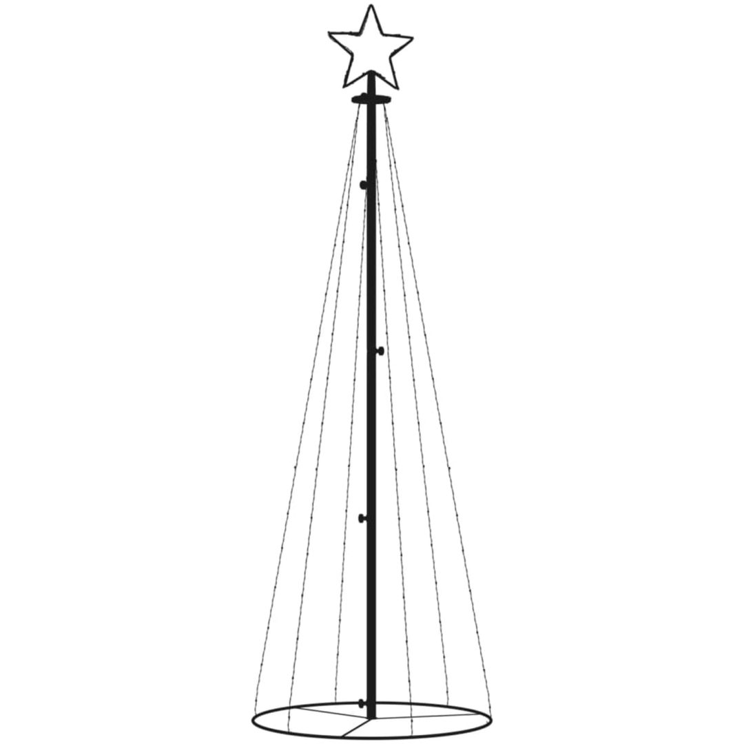 Julgranskon varmvit 108 LEDs 70x180 cm vidaXL 180 x 70 cm – bild 3