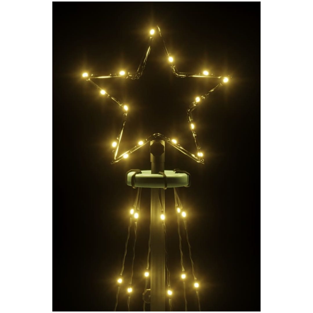 Julgranskon varmvit 108 LEDs 70x180 cm vidaXL 180 x 70 cm – bild 5