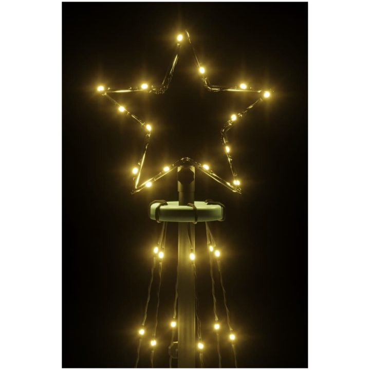 Julgranskon varmvit 108 LEDs 70x180 cm vidaXL 180 x 70 cm – bild 5