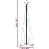 Julgranskon varmvit 108 LEDs 70x180 cm vidaXL 180 x 70 cm – miniatyr 10