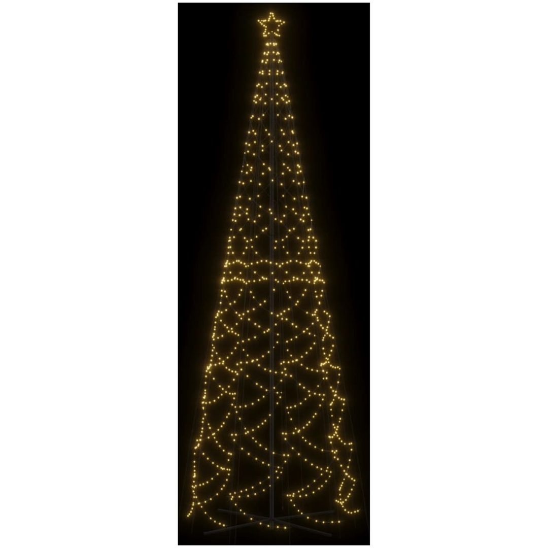 Julgranskon varmvit 1400 LEDs 160x500 cm vidaXL 500 x 160 cm – bild 4