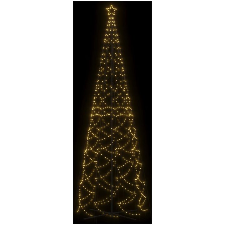Julgranskon varmvit 1400 LEDs 160x500 cm vidaXL 500 x 160 cm – bild 4