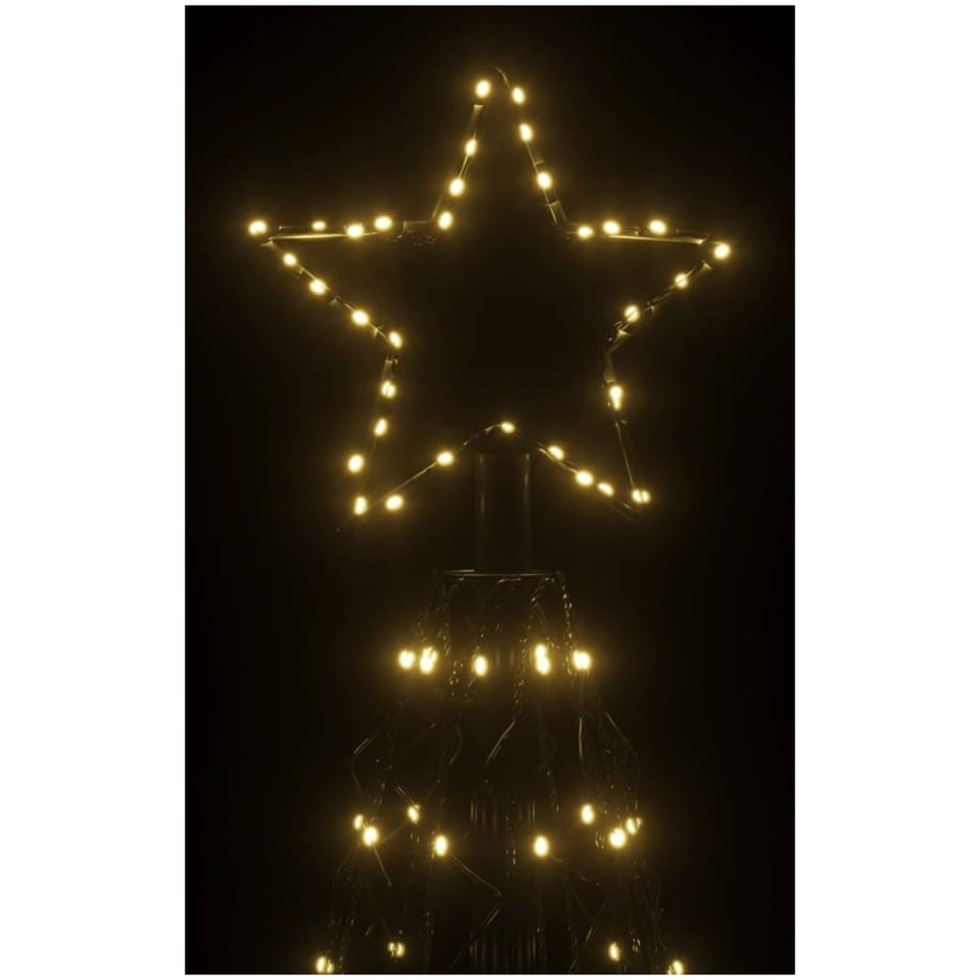 Julgranskon varmvit 1400 LEDs 160x500 cm vidaXL 500 x 160 cm – bild 5