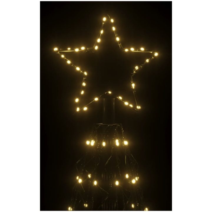 Julgranskon varmvit 1400 LEDs 160x500 cm vidaXL 500 x 160 cm – bild 5