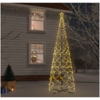 Julgranskon varmvit 1400 LEDs 160x500 cm vidaXL